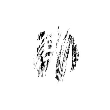 beyaz arkaplanda grunge siyah mürekkep darbesi