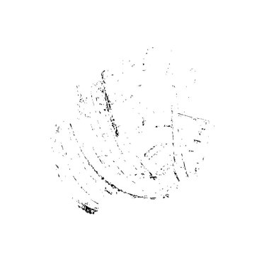 beyaz arkaplanda grunge siyah mürekkep darbesi