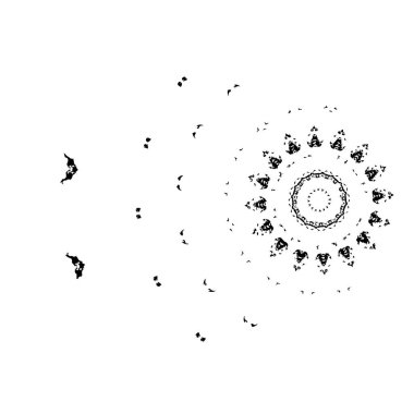 beyaz arkaplanda grunge siyah mürekkep darbesi