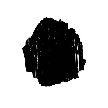 beyaz arkaplanda grunge siyah mürekkep darbesi