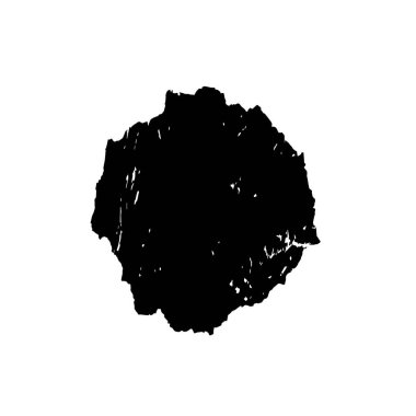Beyaz arkaplanda siyah grunge mürekkep fırçası darbeleri. 