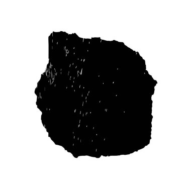 Beyaz arkaplanda soyut tek renkli leke, vektör illüstrasyonu