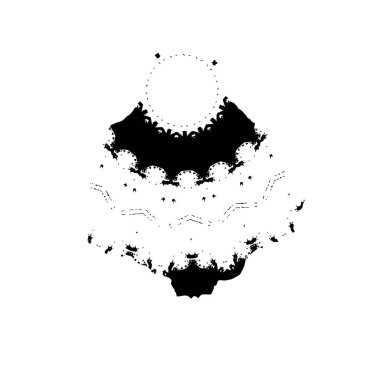 brush stroke, black and white creative element