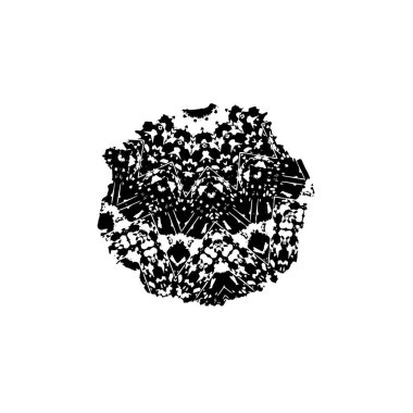 brush stroke, black and white creative element