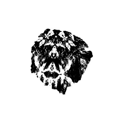 brush stroke, black and white creative element