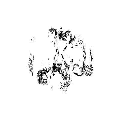 beyaz arkaplanda izole edilmiş siyah fırça darbesinin grunge dokusu 