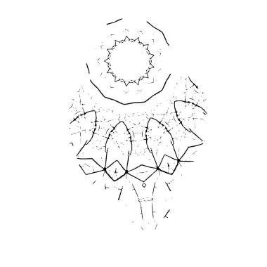 Beyaz arka planda siyah fırça darbesi 