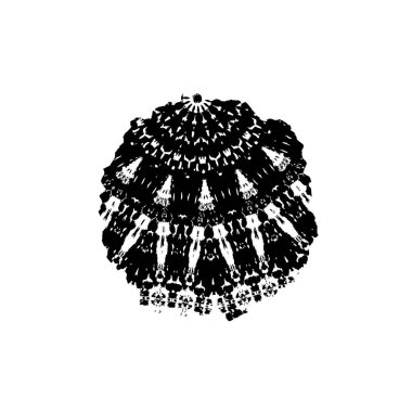 Beyaz arka planda siyah fırça darbesi 