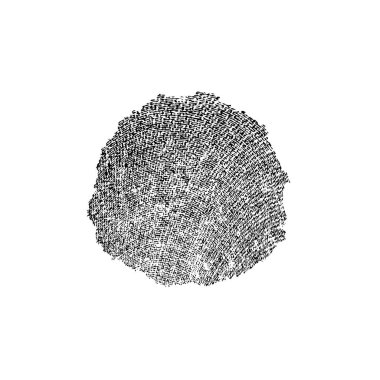 Beyaz arka planda siyah fırça darbesi 