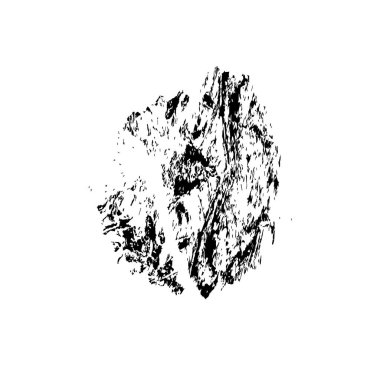 Beyaz arka planda siyah fırça darbesi 