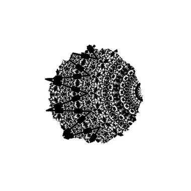 Beyaz arka planda siyah fırça darbesi 