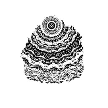 Beyaz arka planda siyah fırça darbesi 