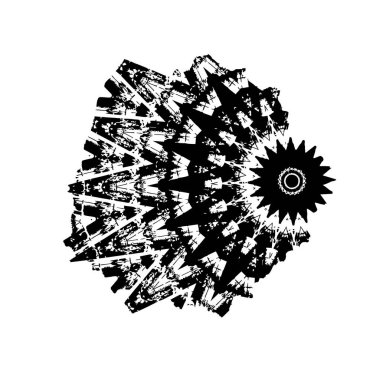 Beyaz arka planda siyah fırça darbesi 