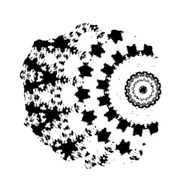 Beyaz arka planda siyah fırça darbesi 