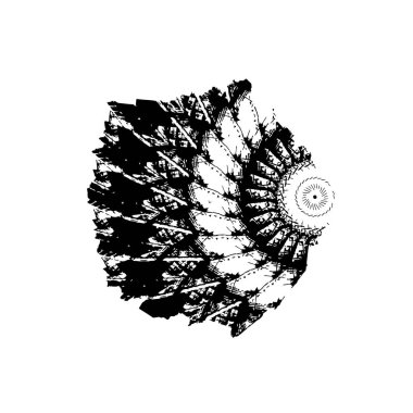 Beyaz arka planda siyah fırça darbesi 