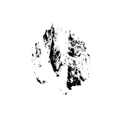 Beyaz arka planda siyah fırça darbesi 