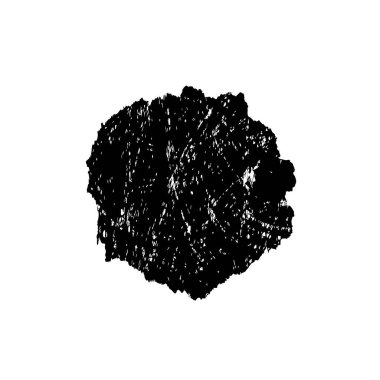 Beyaz arka planda siyah fırça darbesi 