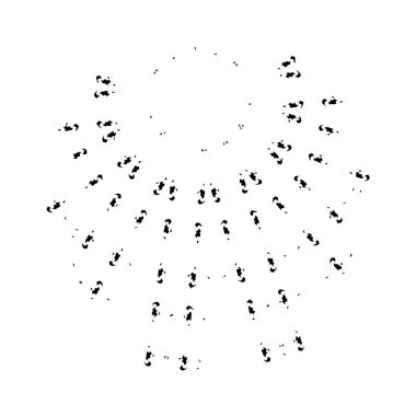 Beyaz arka planda siyah fırça darbesi 