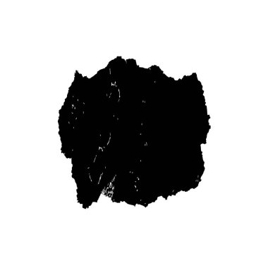 Beyaz arka planda siyah fırça darbesi 