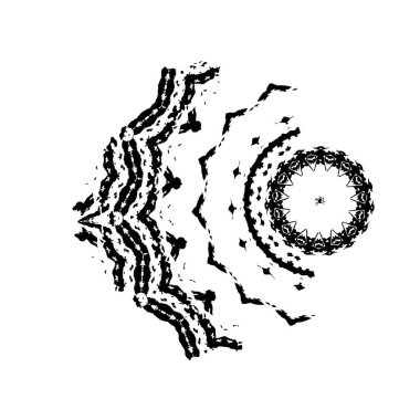 Beyaz arka planda siyah fırça darbesi 