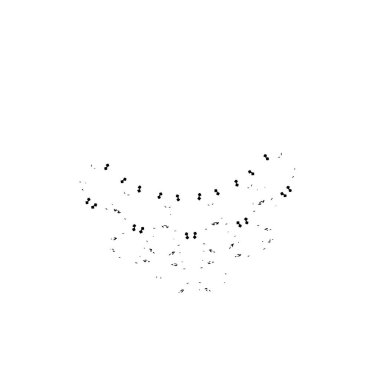 Beyaz arka planda siyah fırça darbesi 