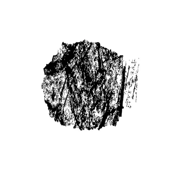 Siyah mürekkep lekesi beyaz arkaplanda izole edildi