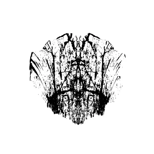 Grunge siyah ve beyaz dokusu. Soyut nokta izole edildi