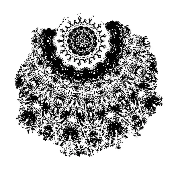 El yapımı mandala. Yuvarlak süs. etnik süs.