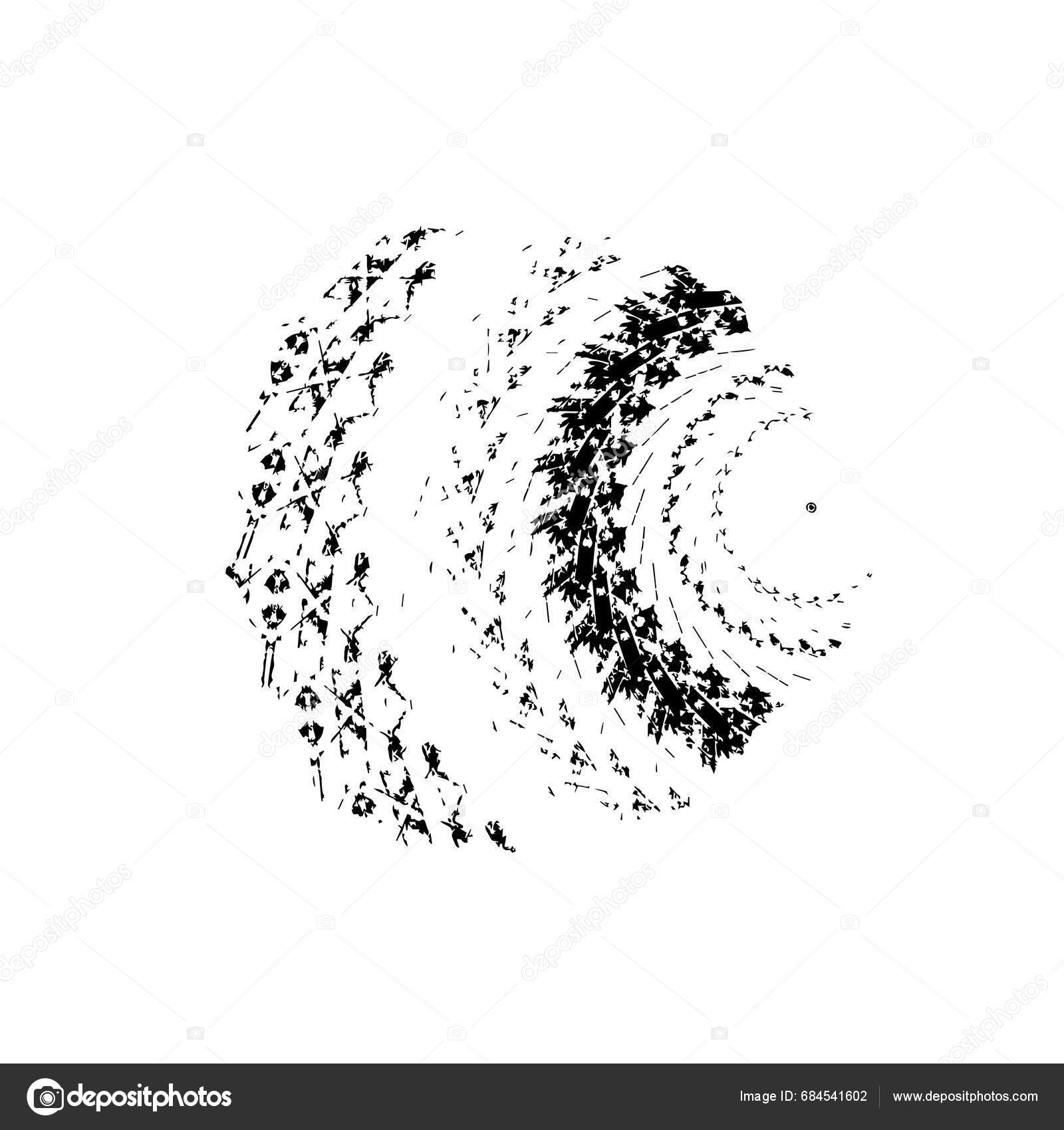 Black White Brush Stroke Creative Element Stock Vector by ©Toluk 684541602