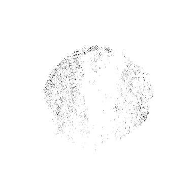 Beyaz arkaplanda soyut grunge mürekkep lekesi