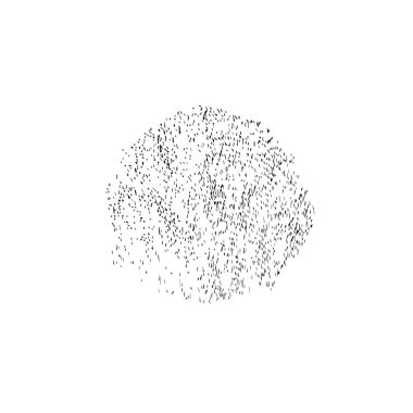 Beyaz arkaplanda soyut tek renkli leke, vektör illüstrasyonu