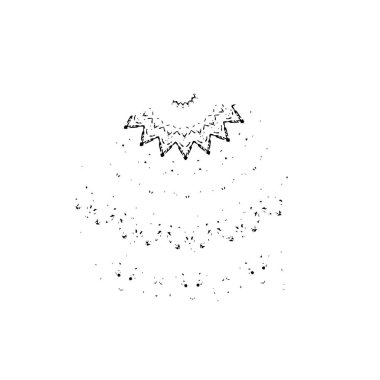 Beyaz arka planda siyah fırça darbesi 