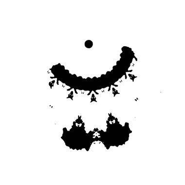 creative element, black brush stroke on white background 