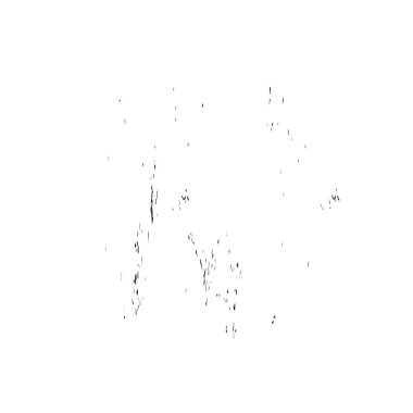 Grunge siyah ve beyaz dokusu. Soyut nokta izole edildi