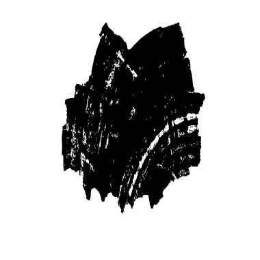 creative element, black brush stroke on white background 