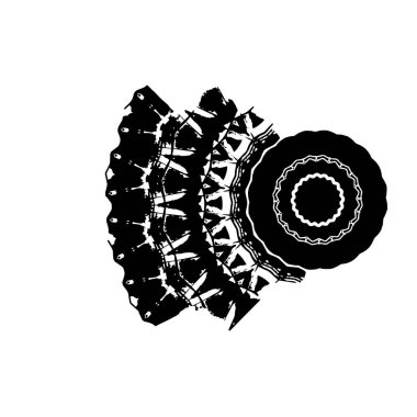 creative element, black brush stroke on white background 