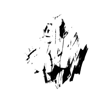 creative element, black brush stroke on white background 