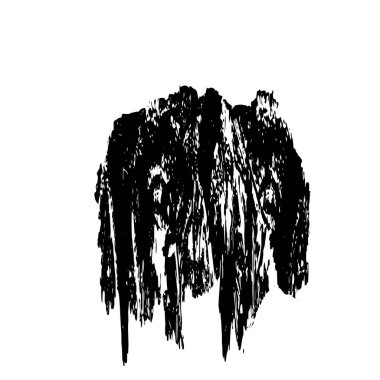 Grunge siyah ve beyaz dokusu. Soyut nokta izole edildi