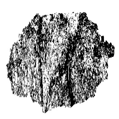 Beyaz arkaplanda soyut tek renkli leke, vektör illüstrasyonu