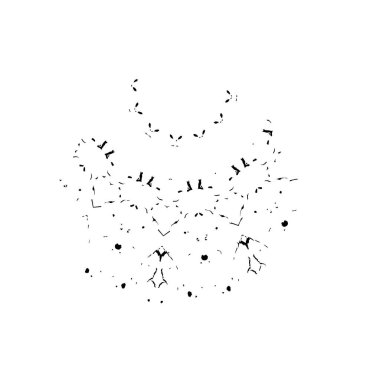 creative element, black brush stroke on white background 