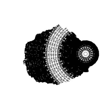 creative element, black brush stroke on white background 