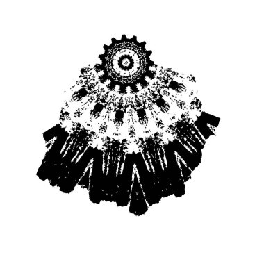 creative element, black brush stroke on white background 