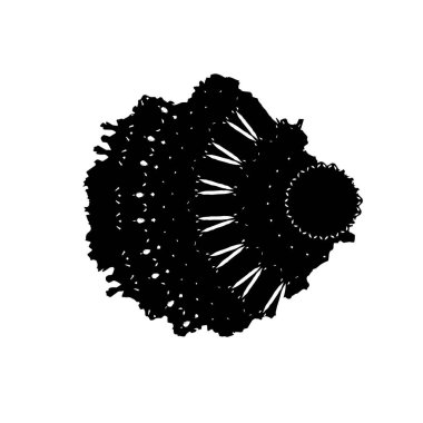 creative element, black brush stroke on white background 