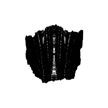 Grunge siyah ve beyaz dokusu. Soyut nokta izole edildi