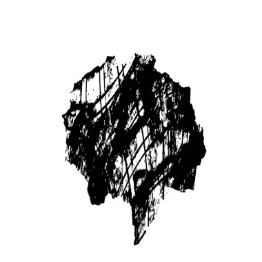 Grunge üst üste biniyor. Soyut siyah-beyaz vektör arkaplanı. Çatlak, leke ve noktalarda kirli desenli tek renkli klasik yüzey. Karanlık korku tarzında eski bir duvar.