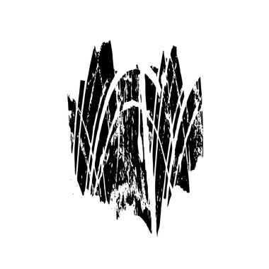 Grunge siyah ve beyaz dokusu. Soyut nokta izole edildi