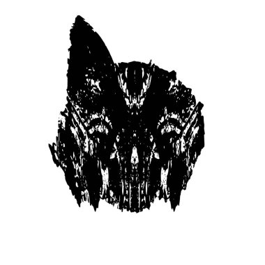 Grunge siyah ve beyaz dokusu. Soyut nokta izole edildi