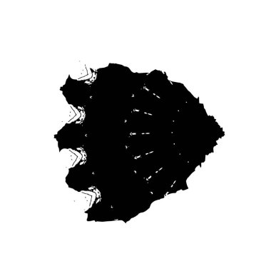 Grunge üst üste biniyor. Soyut siyah-beyaz vektör arkaplanı. Çatlak, leke ve noktalarda kirli desenli tek renkli klasik yüzey. Karanlık korku tarzında eski bir duvar.