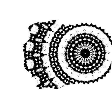 Grunge üst üste biniyor. Soyut siyah-beyaz vektör arkaplanı. Çatlak, leke ve noktalarda kirli desenli tek renkli klasik yüzey. Karanlık korku tarzında eski bir duvar.