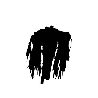 Grunge üst üste biniyor. Soyut siyah-beyaz vektör arkaplanı. Çatlak, leke ve noktalarda kirli desenli tek renkli klasik yüzey. Karanlık korku tarzında eski bir duvar.